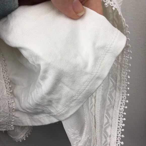White House Black Market Cream Embroidered Tunic S‎ - Picture 10 of 16